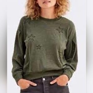 Sundry Embroidered Star Sweatshirt Size 2 Medium